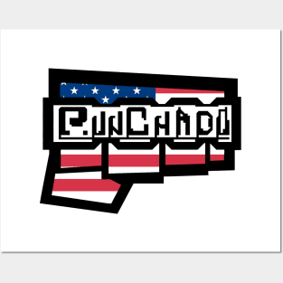 Punchado USA Flag Colors Red, White, & Blue Posters and Art